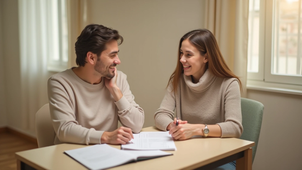 Gráfico de planificación de metas financieras compartidas a largo plazo