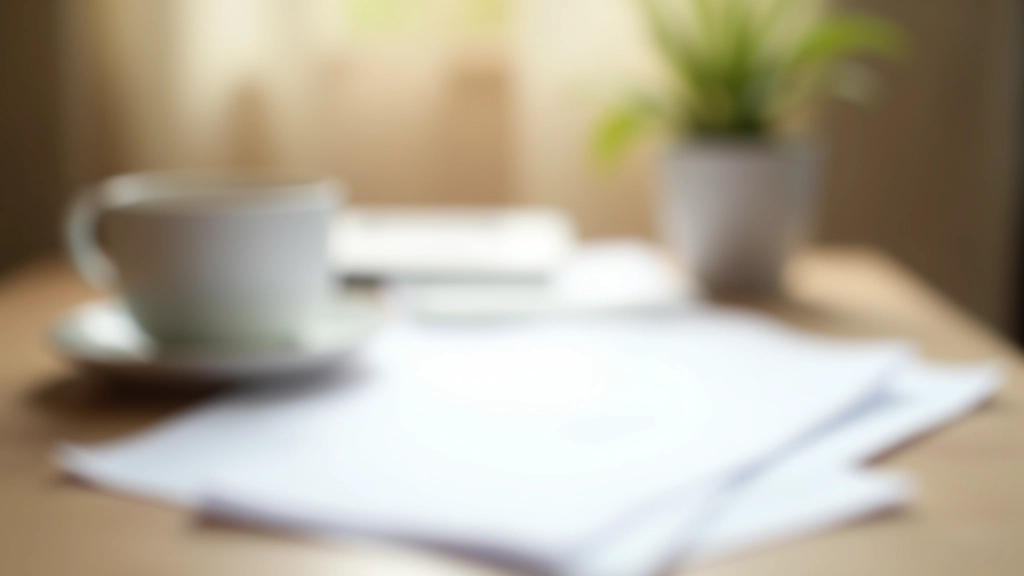 Documentos financieros y calculadora en mesa de madera con café